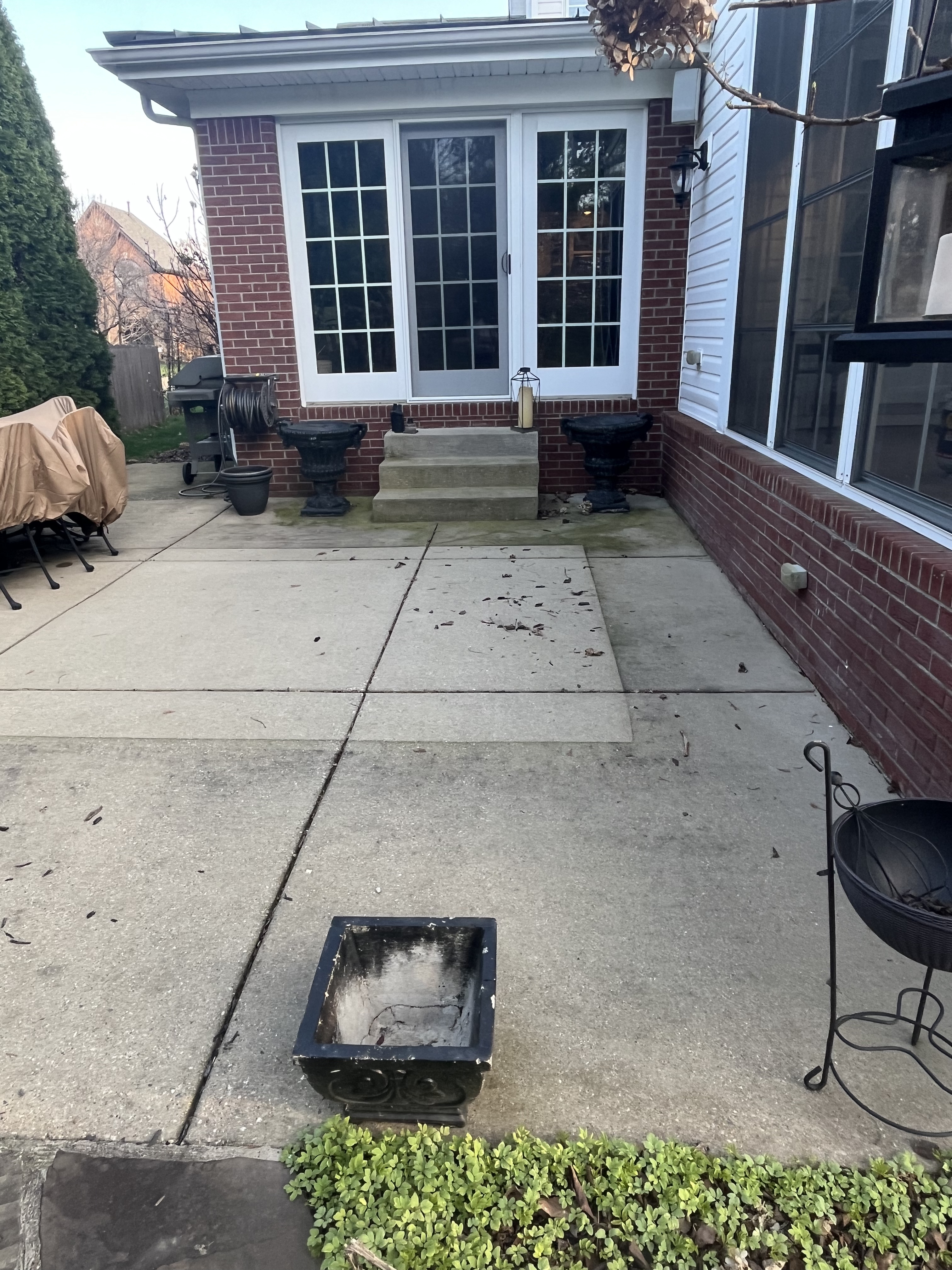 Driveway cleaning - Before